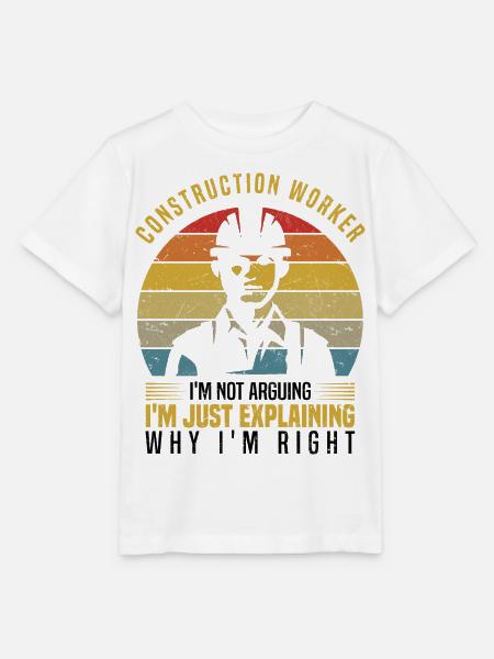 Bauarbeiter - Stanley/Stella Kinder T-Shirt MINI CREATOR - Weiß