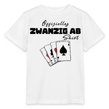 Vingt de la chemise officielle - T-shirt bio MINI CREATOR Stanley/Stella Enfant - blanc - Devant - Maike (125cm)