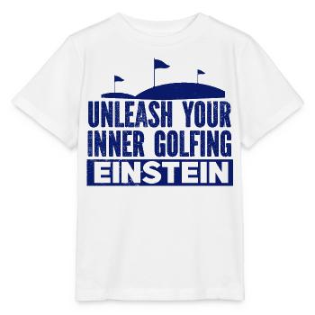 Golf - Golfclub Goldspieler Birdie Elite Luxus - Stanley/Stella Kinder T-Shirt MINI CREATOR  - Weiß - Vorne - Maike (125cm)