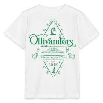 Harry Potter Ollivanders Shop Green Logo - Stanley/Stella MINI CREATOR Kids’ T-Shirt - white - Front - Maike (125cm)