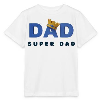 Super-Papa - Stanley/Stella Kinder T-Shirt MINI CREATOR  - Weiß - Vorne - Maike (125cm)