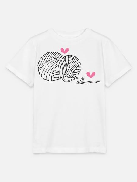 Stricken Stricken Häkeln Stricker - Stanley/Stella Kinder T-Shirt MINI CREATOR  - Weiß