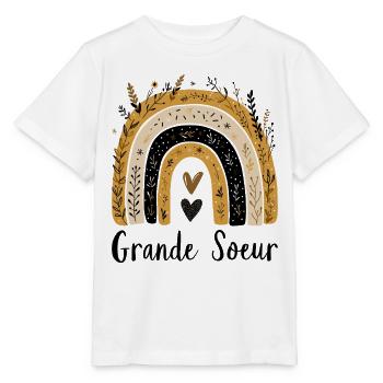 Grande Sœur Future Grande Soeur Annonce Grossesse - T-shirt bio MINI CREATOR Stanley/Stella Enfant - blanc - Devant - Maike (125cm)