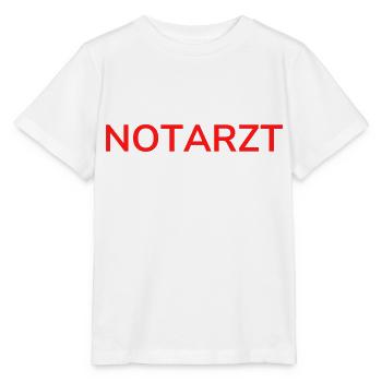 NOTARZT - Stanley/Stella Kinder T-Shirt MINI CREATOR  - Weiß - Vorne - Maike (125cm)