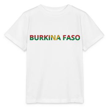 Drapeau Burkina Faso - T-shirt bio MINI CREATOR Stanley/Stella Enfant - blanc - Devant - Maike (125cm)