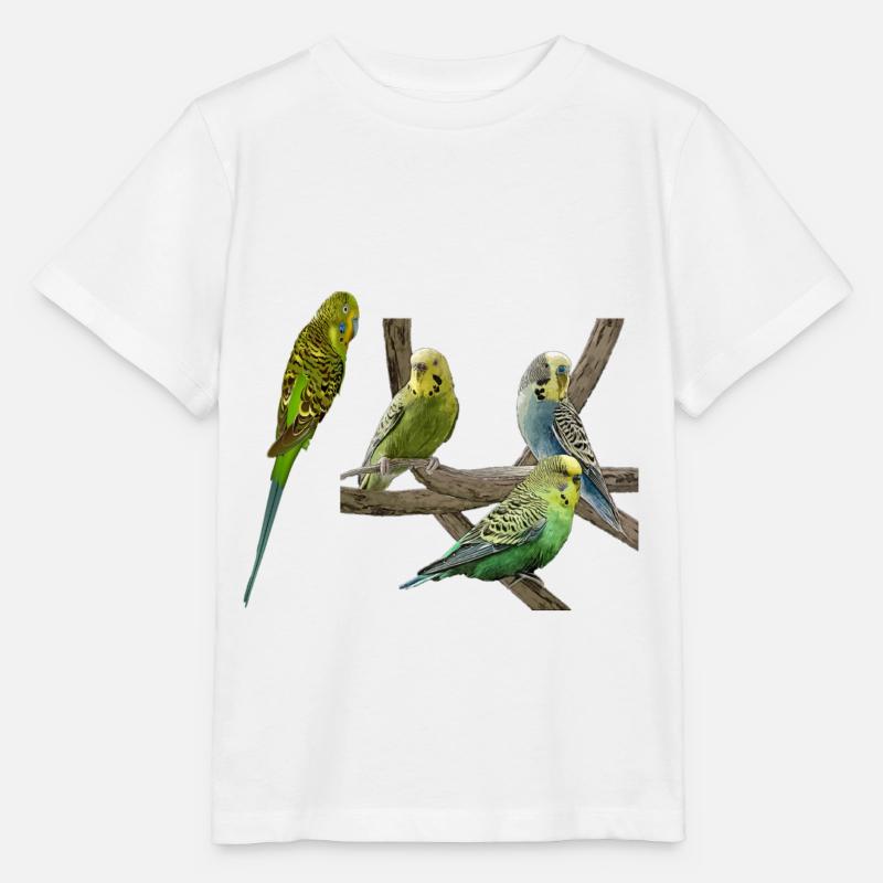 Wellensittiche - Stanley/Stella Kinder T-Shirt MINI CREATOR  - Weiß