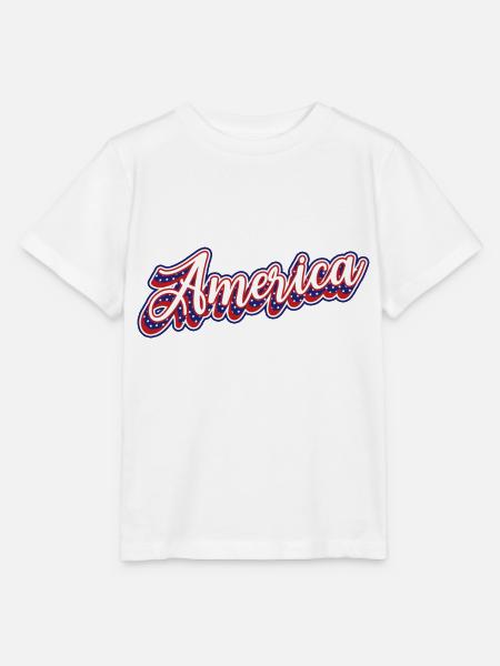Amerika - Stanley/Stella Kinder T-Shirt MINI CREATOR - Weiß