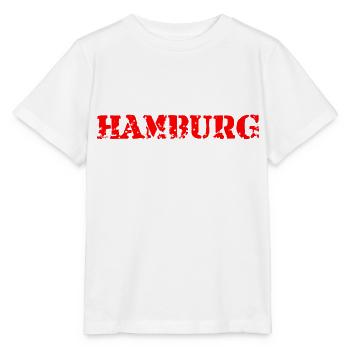 Hamburg Slogan - Hansestadt - Hamburger Hafen - Stanley/Stella Kinder T-Shirt MINI CREATOR  - Weiß - Vorne - Maike (125cm)