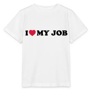 I love my job - T-shirt bio MINI CREATOR Stanley/Stella Enfant - blanc - Devant - Maike (125cm)