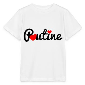 Poutine - T-shirt bio MINI CREATOR Stanley/Stella Enfant - blanc - Devant - Maike (125cm)