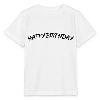 Bon anniversaire - T-shirt bio MINI CREATOR Stanley/Stella Enfant - blanc - Devant - Maike (125cm)
