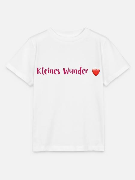 Babysprüche - kleines Wunder - Stanley/Stella Kinder T-Shirt MINI CREATOR  - Weiß