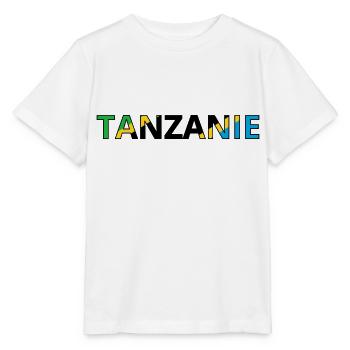 Flagge von Tansania - Stanley/Stella Kinder T-Shirt MINI CREATOR  - Weiß - Vorne - Maike (125cm)