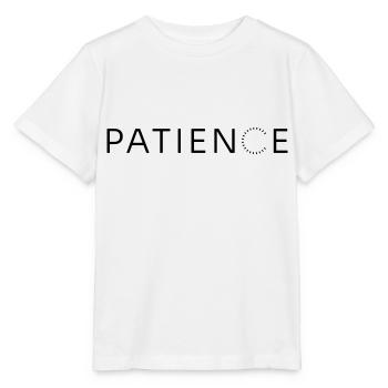 PATIENCE - T-shirt bio MINI CREATOR Stanley/Stella Enfant - blanc - Devant - Maike (125cm)