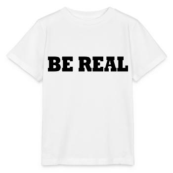 Be real - Stanley/Stella Kinder T-Shirt MINI CREATOR  - Weiß - Vorne - Maike (125cm)