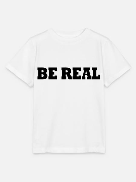 Be real - Stanley/Stella Kinder T-Shirt MINI CREATOR  - Weiß