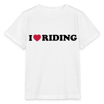 i love riding - Stanley/Stella Kinder T-Shirt MINI CREATOR  - Weiß - Vorne - Maike (125cm)