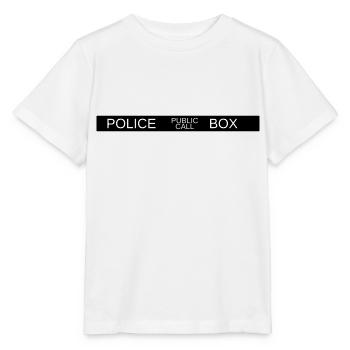 Tardis - Stanley/Stella Kinder T-Shirt MINI CREATOR  - Weiß - Vorne - Maike (125cm)