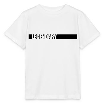 Texte Logo Légendaire - T-shirt bio MINI CREATOR Stanley/Stella Enfant - blanc - Devant - Maike (125cm)
