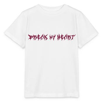 break my heart - Stanley/Stella MINI CREATOR Kids’ T-Shirt - white - Front - Maike (125cm)