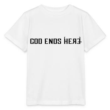 God ends - Stanley/Stella Kinder T-Shirt MINI CREATOR  - Weiß - Vorne - Maike (125cm)
