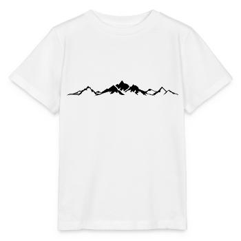 Landschaft - Berge - Stanley/Stella Kinder T-Shirt MINI CREATOR  - Weiß - Vorne - Maike (125cm)