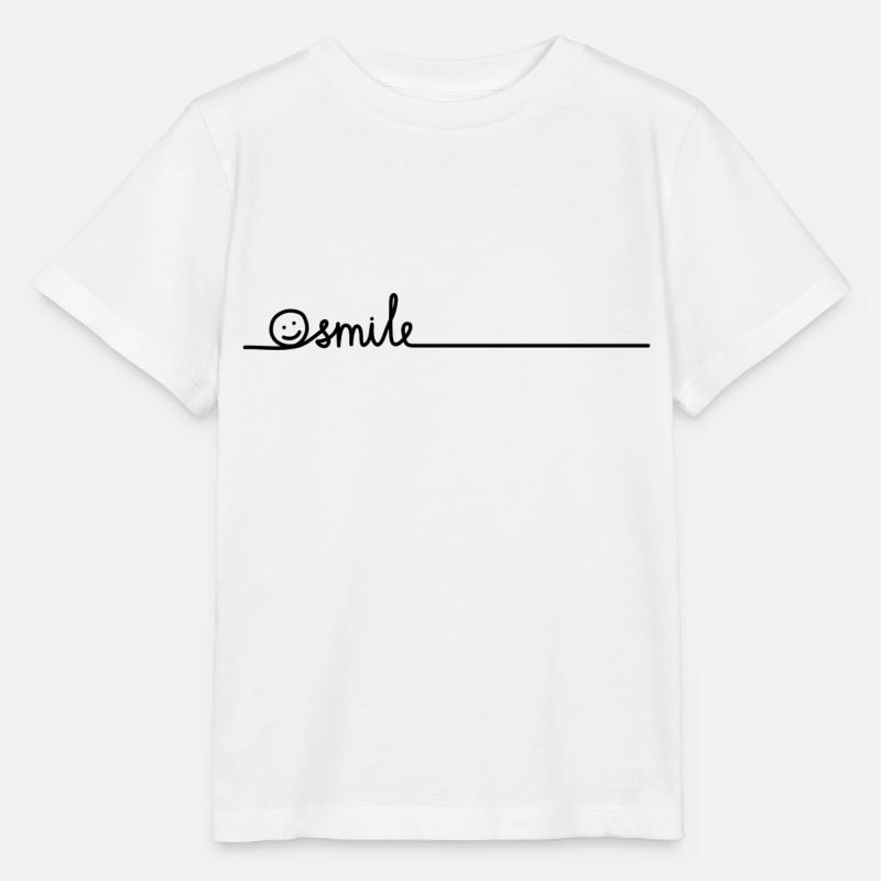 Smile - T-shirt bio MINI CREATOR Stanley/Stella Enfant - blanc