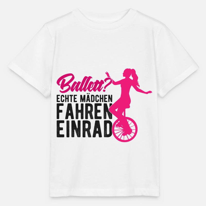 Einrad fahren Spruch Einradfahrerin - Stanley/Stella Kinder T-Shirt MINI CREATOR - Weiß