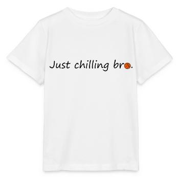 Juste chilling bro - T-shirt bio MINI CREATOR Stanley/Stella Enfant - blanc - Devant - Maike (125cm)