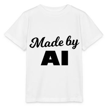 Fabriqué par l’IA - T-shirt bio MINI CREATOR Stanley/Stella Enfant - blanc - Devant - Maike (125cm)