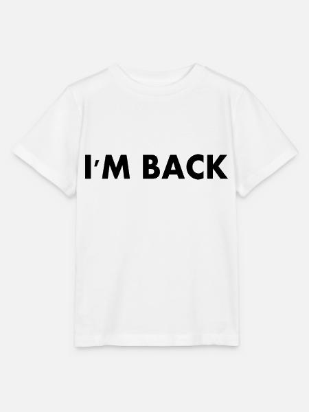 I'm back - Stanley/Stella Kinder T-Shirt MINI CREATOR  - Weiß