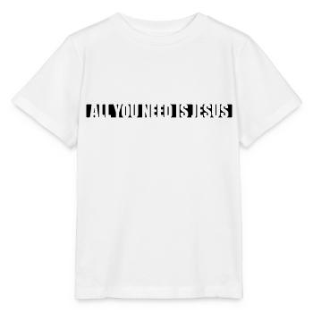 Strip Need Jesus - Stanley/Stella MINI CREATOR Kids’ T-Shirt - white - Front - Maike (125cm)