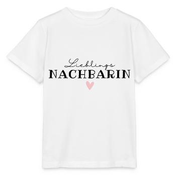 Lieblingsnachbarin / beste Nachbarin Nachbarschaft - Stanley/Stella Kinder T-Shirt MINI CREATOR  - Weiß - Vorne - Maike (125cm)