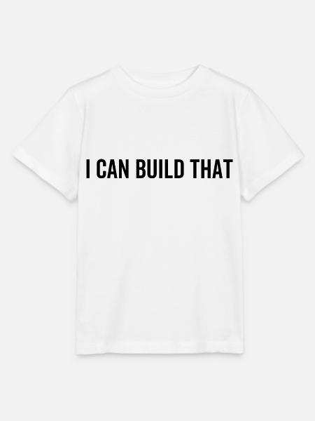 Ich kann das bauen - Stanley/Stella Kinder T-Shirt MINI CREATOR - Weiß