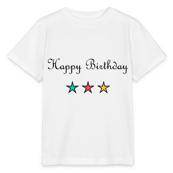 JAHRESTAG. ALLES GUTE ZUM GEBURTSTAG!. ALLES GUTE ZUM GEBURTSTAG!. - Stanley/Stella Kinder T-Shirt MINI CREATOR  - Weiß - Vorne - Maike (125cm)