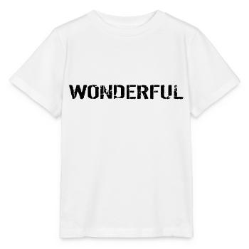 Noir merveilleux - T-shirt bio MINI CREATOR Stanley/Stella Enfant - blanc - Devant - Maike (125cm)