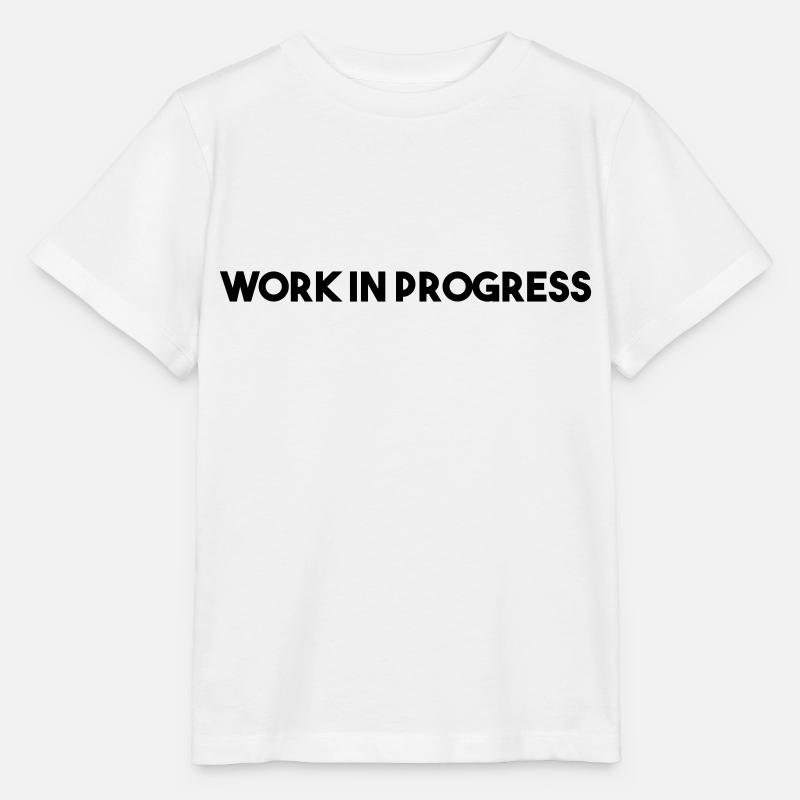 work in progress - Stanley/Stella MINI CREATOR Kids’ T-Shirt - white