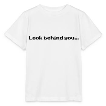 Look behind you - Stanley/Stella Kinder T-Shirt MINI CREATOR  - Weiß - Vorne - Maike (125cm)