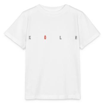 Cologne avec rouge ö - T-shirt bio MINI CREATOR Stanley/Stella Enfant - blanc - Devant - Maike (125cm)