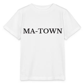 Mannheim, MA-Town - T-shirt bio MINI CREATOR Stanley/Stella Enfant - blanc - Devant - Maike (125cm)