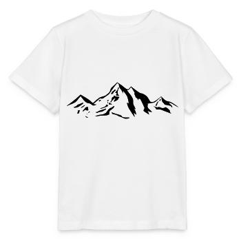 Montagnes panorama alpes pics - T-shirt bio MINI CREATOR Stanley/Stella Enfant - blanc - Devant - Maike (125cm)