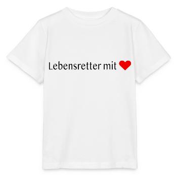 Lebensretter mit ❤️ - Stanley/Stella Kinder T-Shirt MINI CREATOR  - Weiß - Vorne - Maike (125cm)