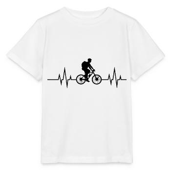 Heartbeat Bicycle - Heartbeat bicycle - Leisure - Stanley/Stella MINI CREATOR Kids’ T-Shirt - white - Front - Maike (125cm)