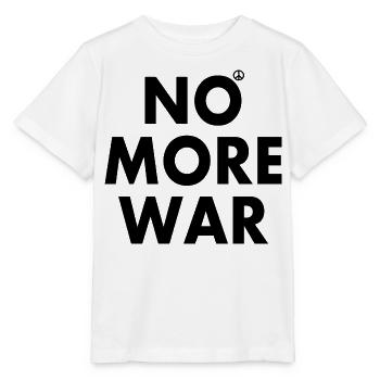 No more war - Stanley/Stella Kinder T-Shirt MINI CREATOR  - Weiß - Vorne - Maike (125cm)