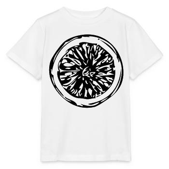 Lemon – lemon slice - Stanley/Stella MINI CREATOR Kids’ T-Shirt - white - Front - Maike (125cm)