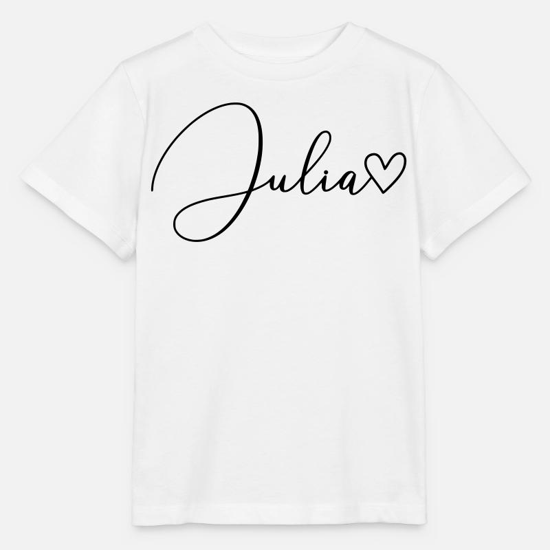 Julia Name Vorname Mädchen - Stanley/Stella Kinder T-Shirt MINI CREATOR  - Weiß