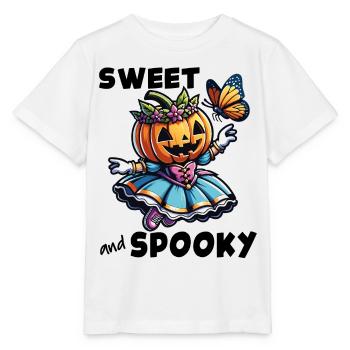 Mignonne princesse d’Halloween avec papillon - T-shirt bio MINI CREATOR Stanley/Stella Enfant - blanc - Devant - Maike (125cm)