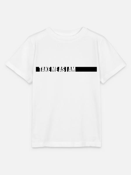 Logo Take me - Stanley/Stella Kinder T-Shirt MINI CREATOR  - Weiß