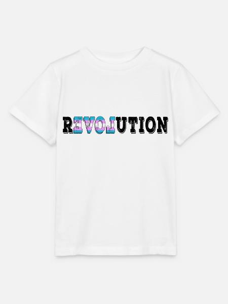 Revolution - Love -Transsexuell - Stanley/Stella Kinder T-Shirt MINI CREATOR  - Weiß