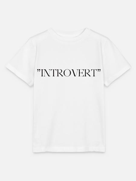 INTROVERT - Stanley/Stella Kinder T-Shirt MINI CREATOR - Weiß